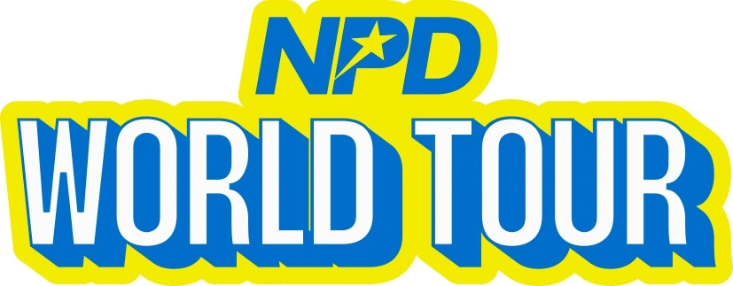 World tour logo sticker